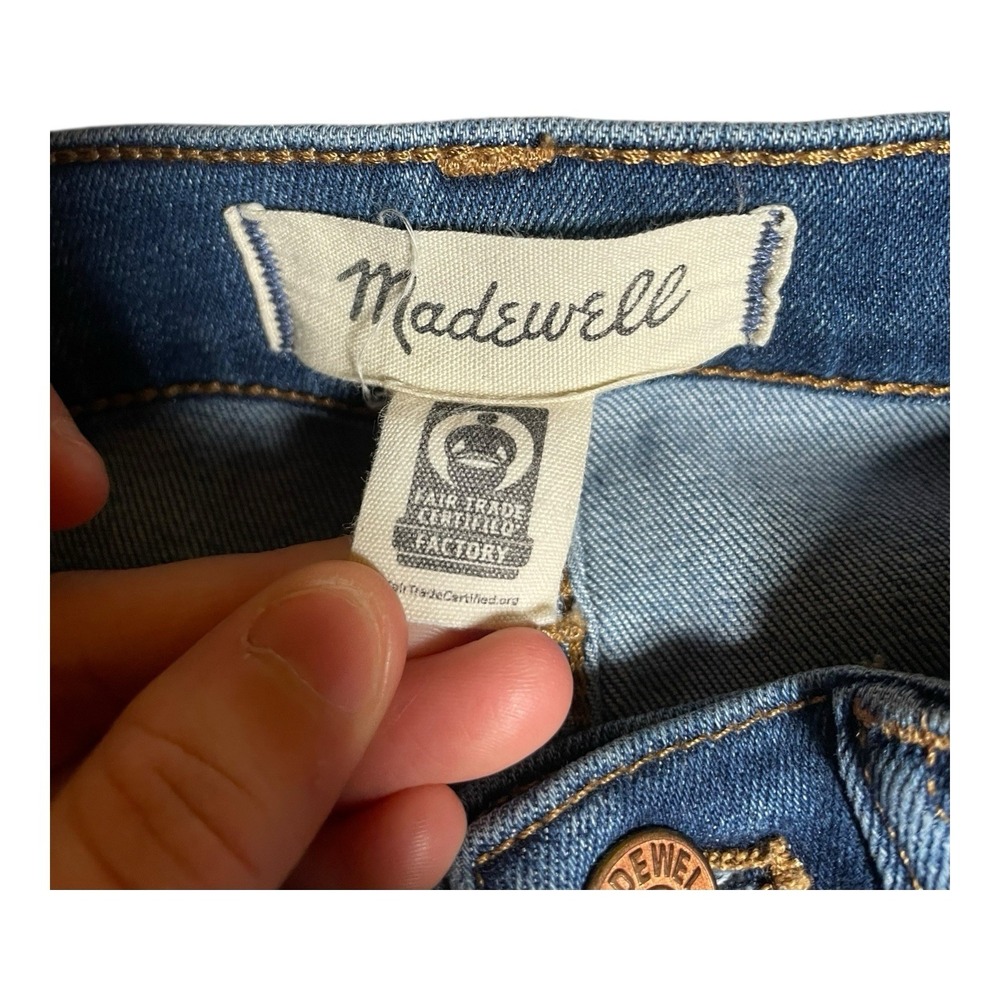 Women's Madewell Mid Rise Stovepipe Jeans Size 23 Inseam 25 Inches - Picture 6 of 9